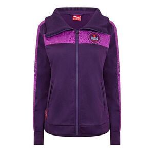 Puma Womens/Ladies Animal Print Track Jacket / Purple